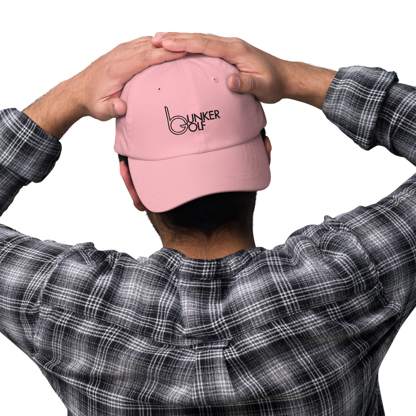 Bunker bG Dad hat (black stitching)