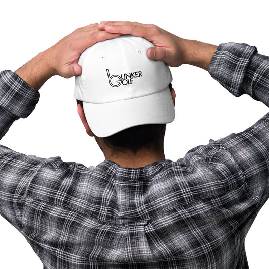 Bunker bG Dad hat (black stitching)