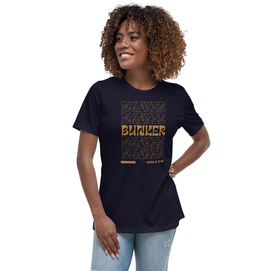 Women's Relaxed Gold BUNKER Tee